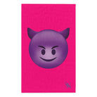 Naughty Devil Emoji Pink | Mix & Match Soft Fun-Flirty Lovers’ Towels
