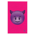 Naughty Devil Emoji Pink | Mix & Match Soft Fun-Flirty Lovers’ Towels