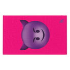 Naughty Devil Emoji Pink | Mix & Match Soft Fun-Flirty Lovers’ Towels