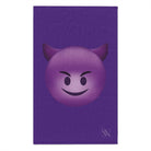 Naughty Devil Emoji Purple | Mix & Match Soft Fun-Flirty Lovers’ Towels