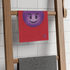 Naughty Devil Emoji Red | Mix & Match Soft Fun-Flirty Lovers’ Towels