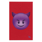 Naughty Devil Emoji Red | Mix & Match Soft Fun-Flirty Lovers’ Towels