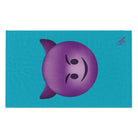Naughty Devil Emoji Teal | Mix & Match Soft Fun-Flirty Lovers’ Towels