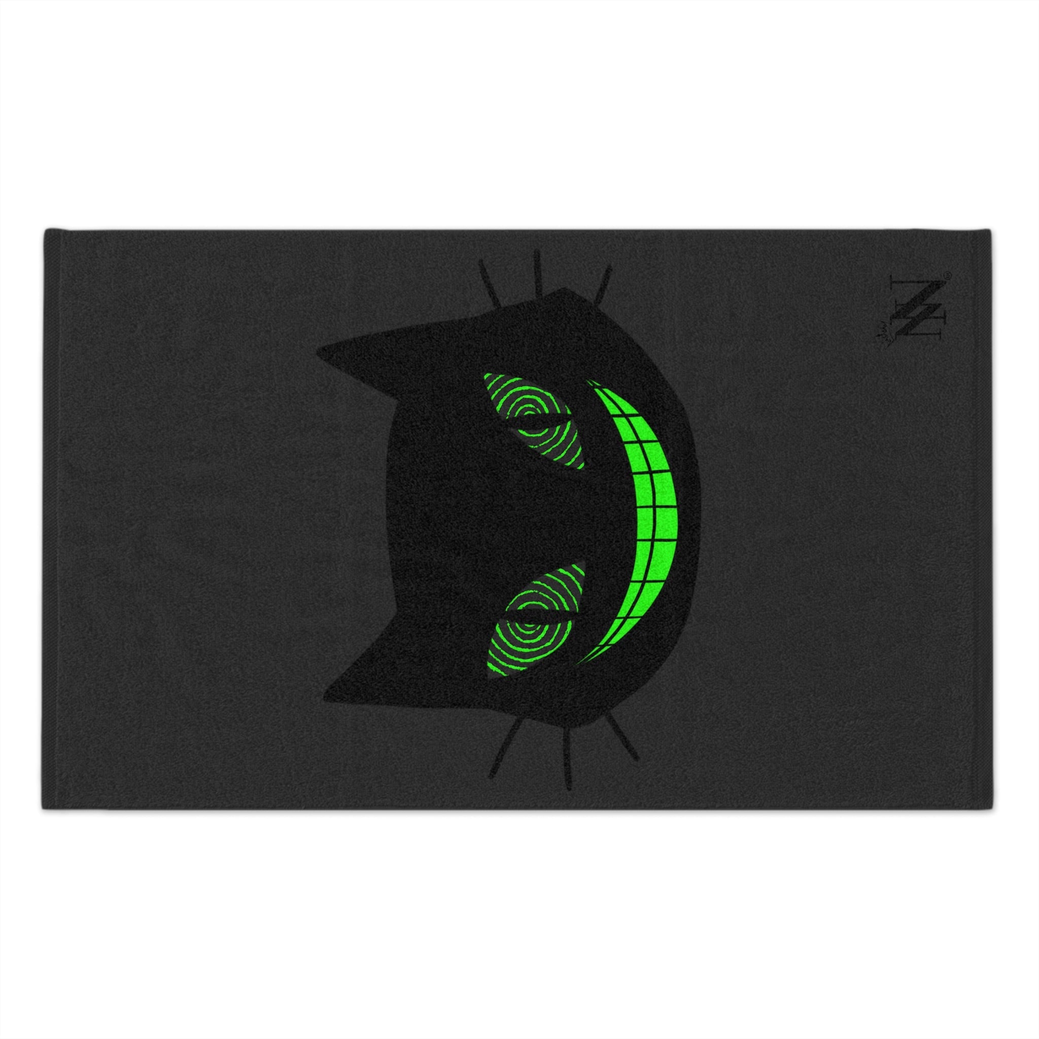 Naughty Kitty Dark Grey | Mix & Match Soft Fun-Flirty Lovers’ Towels