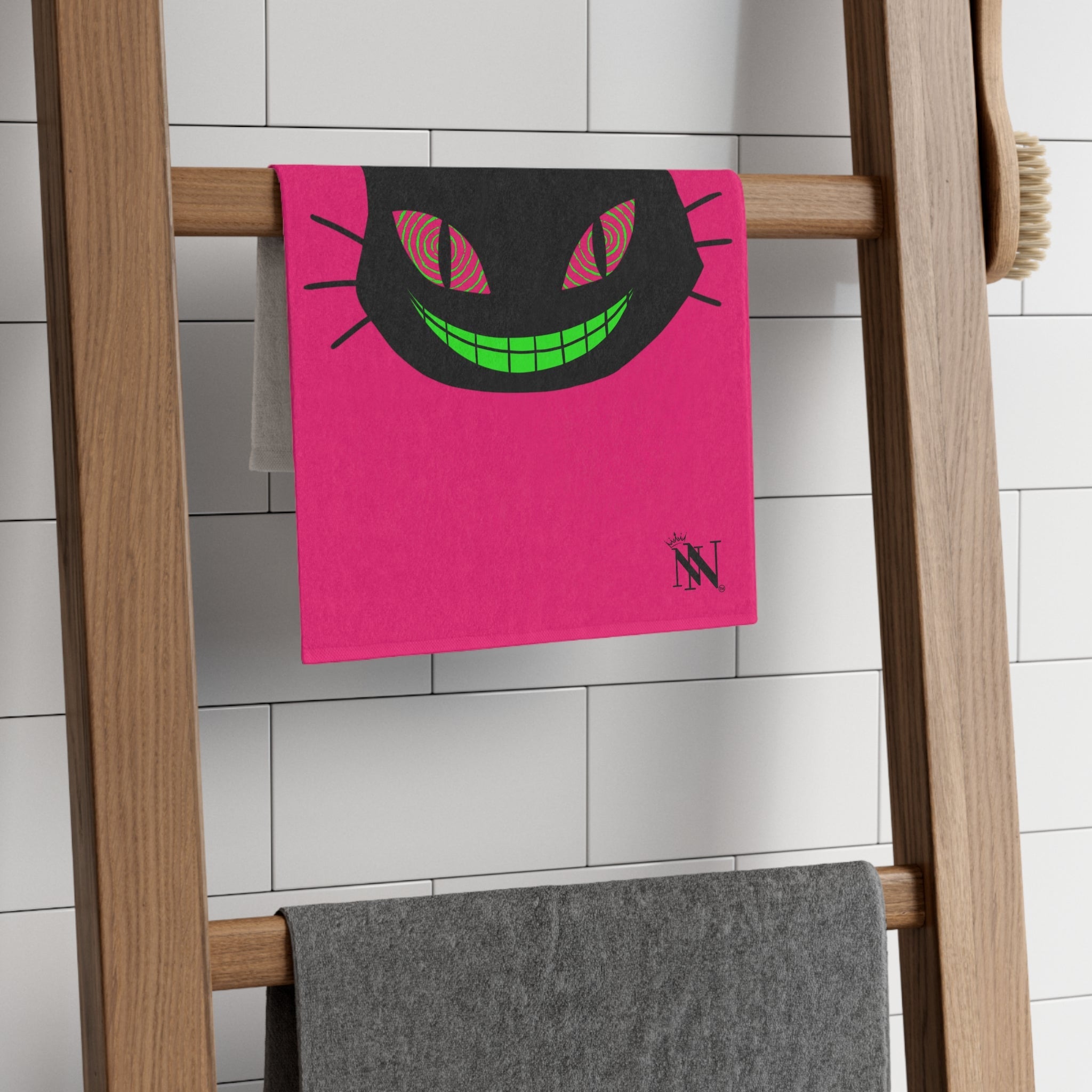 Naughty Kitty Pink | Mix & Match Soft Fun-Flirty Lovers’ Towels