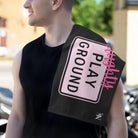 Naughty Playground Black Mix & Match Soft Sex Towels | Flirty Lovers’ Gifts