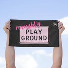 Naughty Playground Black Mix & Match Soft Sex Towels | Flirty Lovers’ Gifts