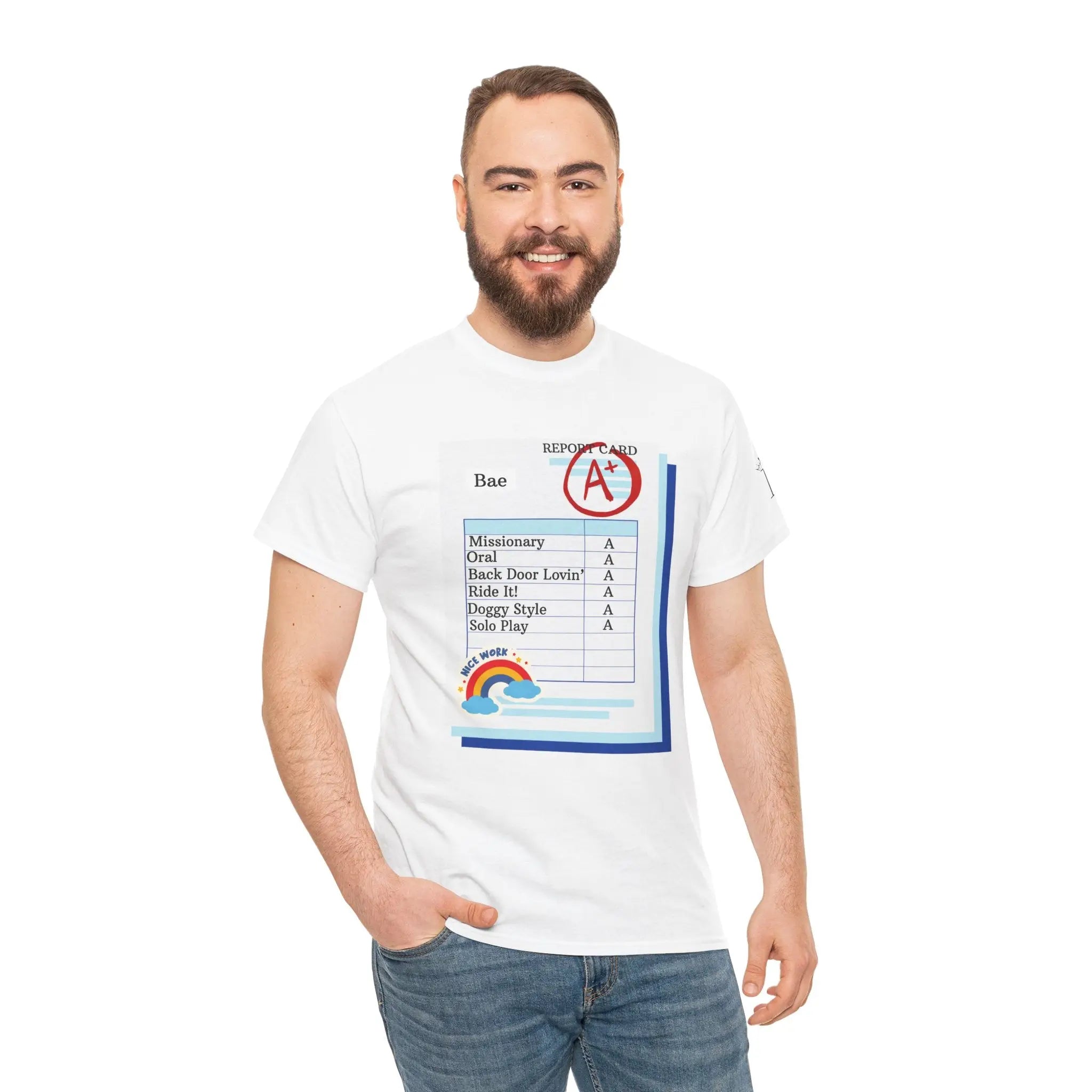 Naughty Report Card | Mix & Match 100% Cotton Unisex Fun-Flirty Lovers’ Tees