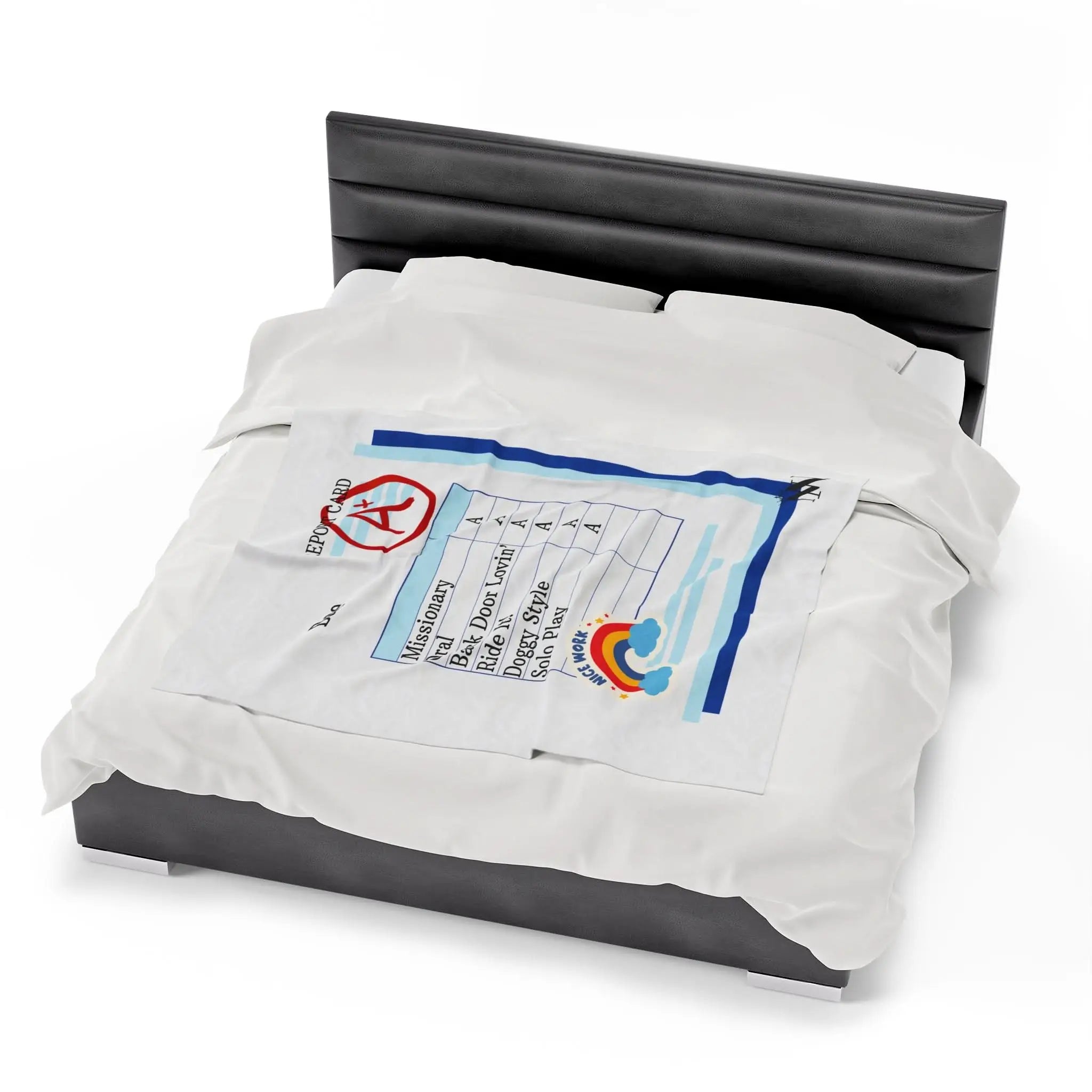 Naughty Report Card | Mix & Match Fun-Flirty Lovers’ Blankets