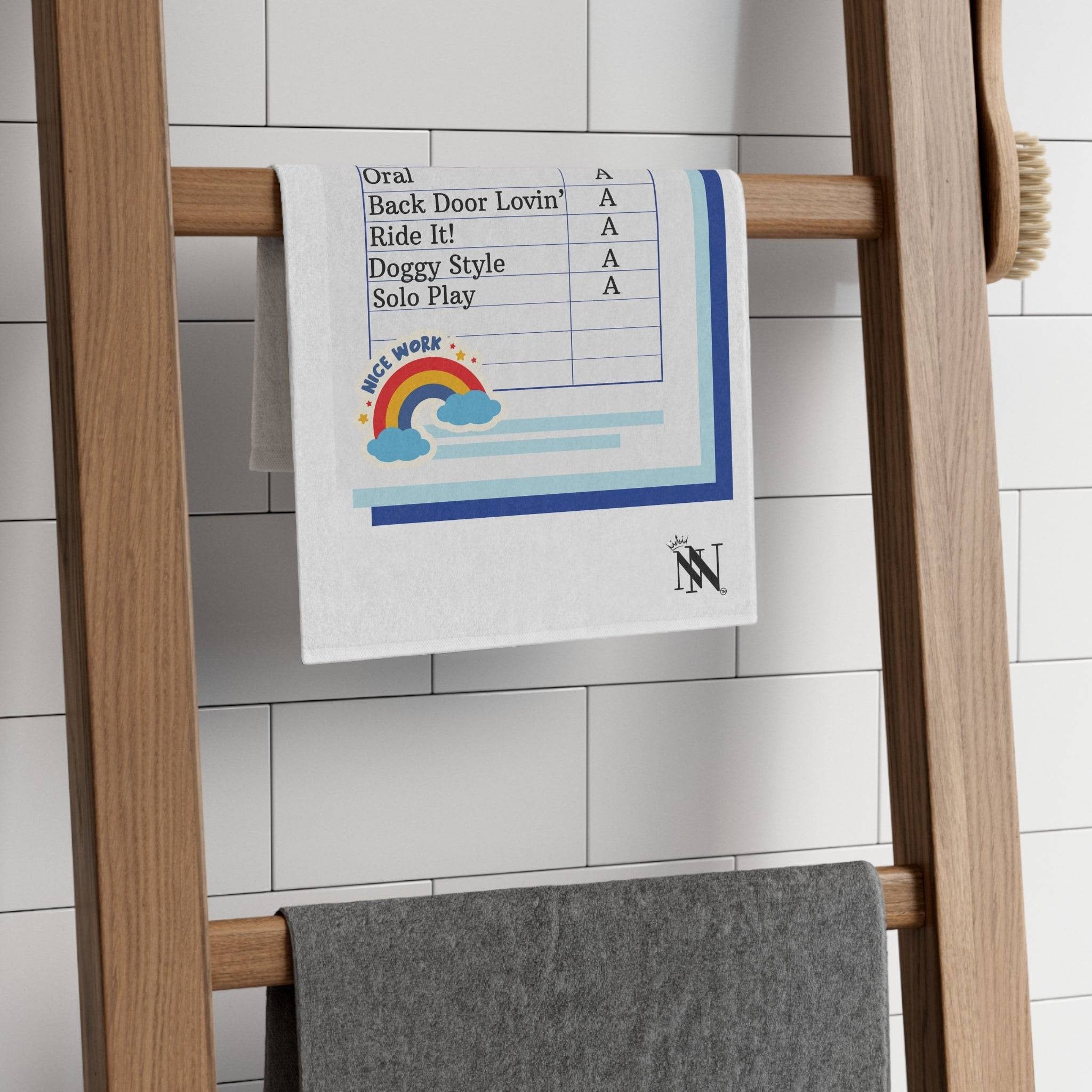 Naughty Report Card | Mix & Match Soft Fun-Flirty Lovers’ Towels