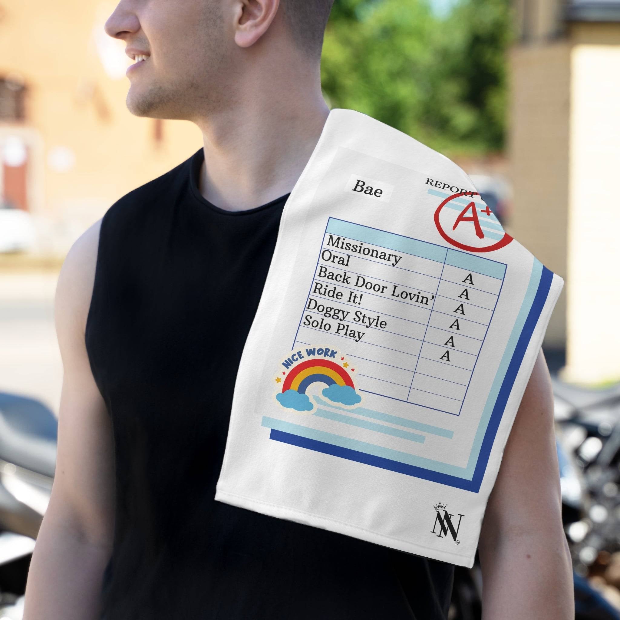 Naughty Report Card | Mix & Match Soft Fun-Flirty Lovers’ Towels