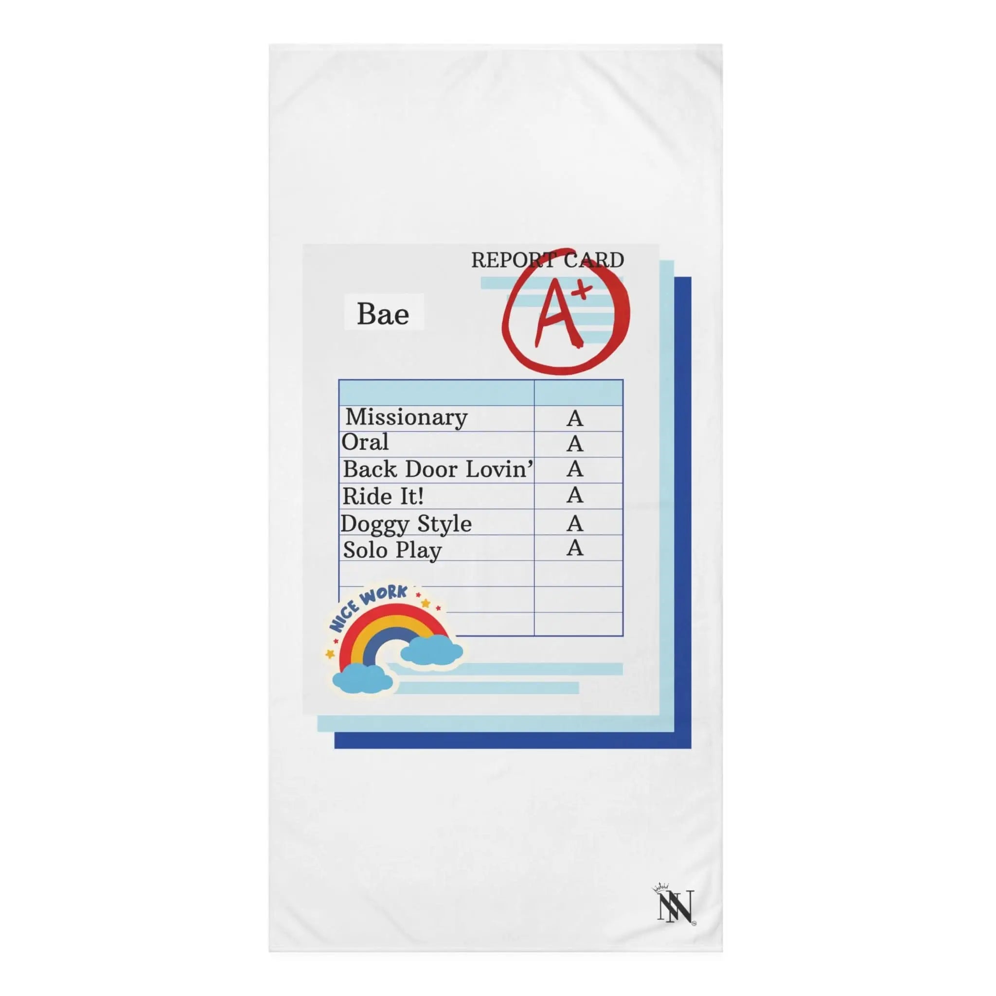 Naughty Report Card | Mix & Match Naughty XL Fun-Flirty Lovers’ Towels