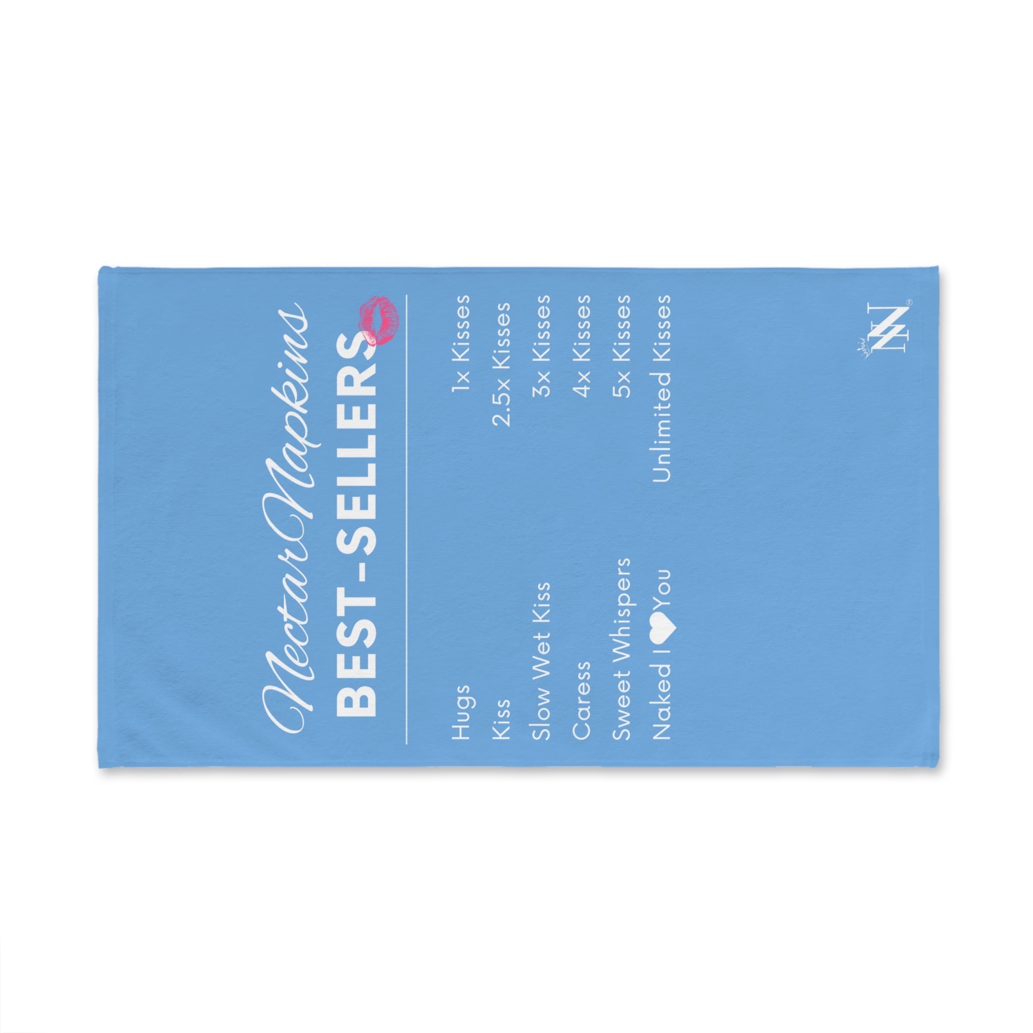 Nectar Napkins Best Sellers Light Blue | Mix & Match Original Fun-Flirty Lovers’ Towels