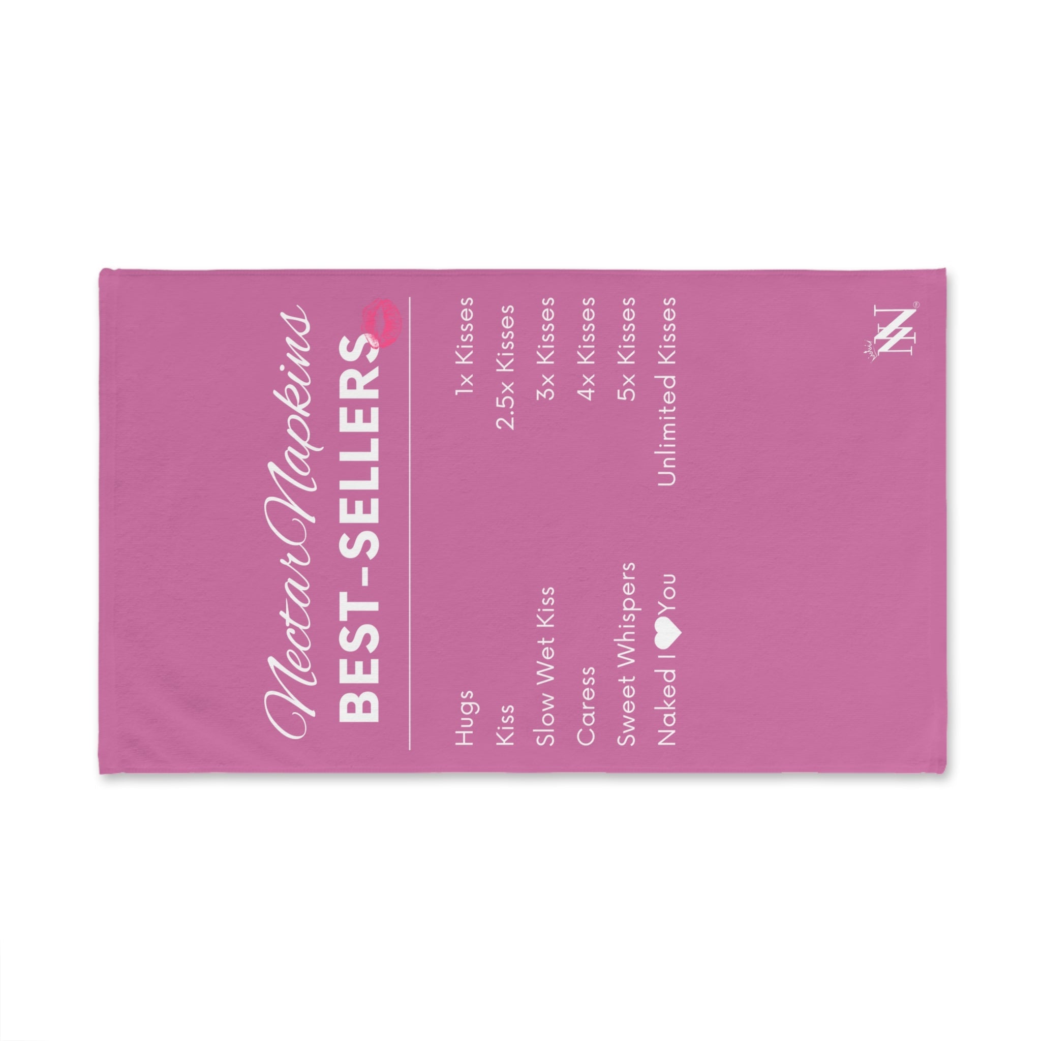 Nectar Napkins Best Sellers Soft Pink | Mix & Match Original Fun-Flirty Lovers’ Towels