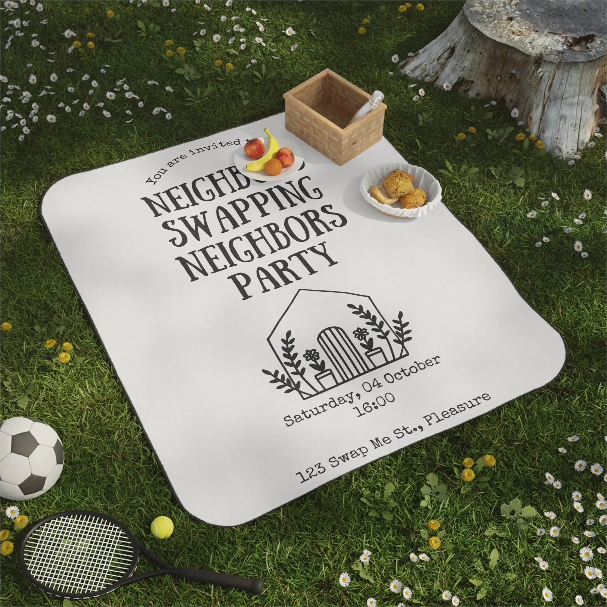 Neighbors Swapping Neighbors | Mix Match Fun-Flirty Lovers’ Water-Resistant Blankets
