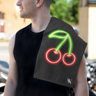 Neon Cherries | Mix & Match Soft Fun-Flirty Lovers’ Towels