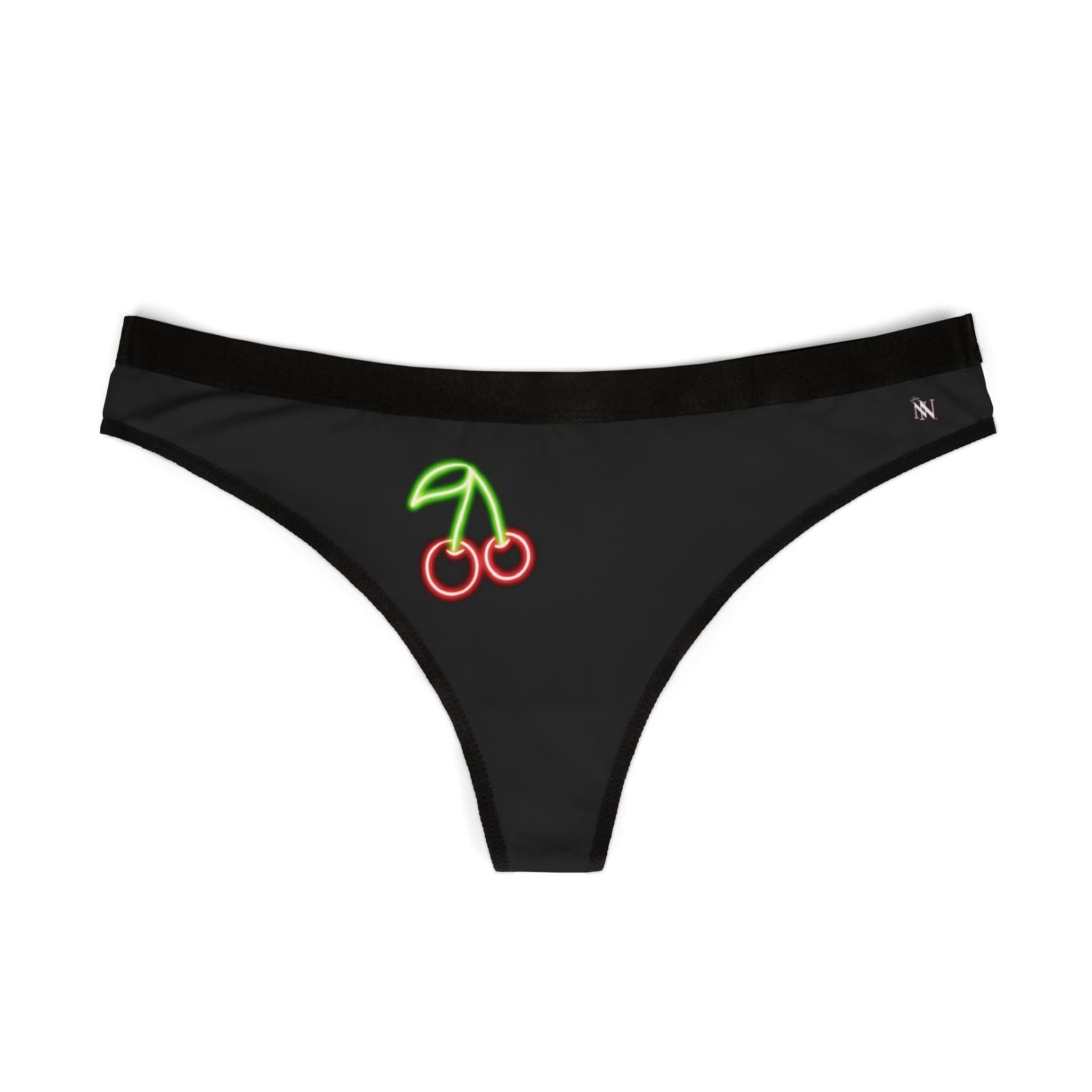 Neon Cherries | Mix & Match Women’s Fun-Flirty Lovers’ Thongs