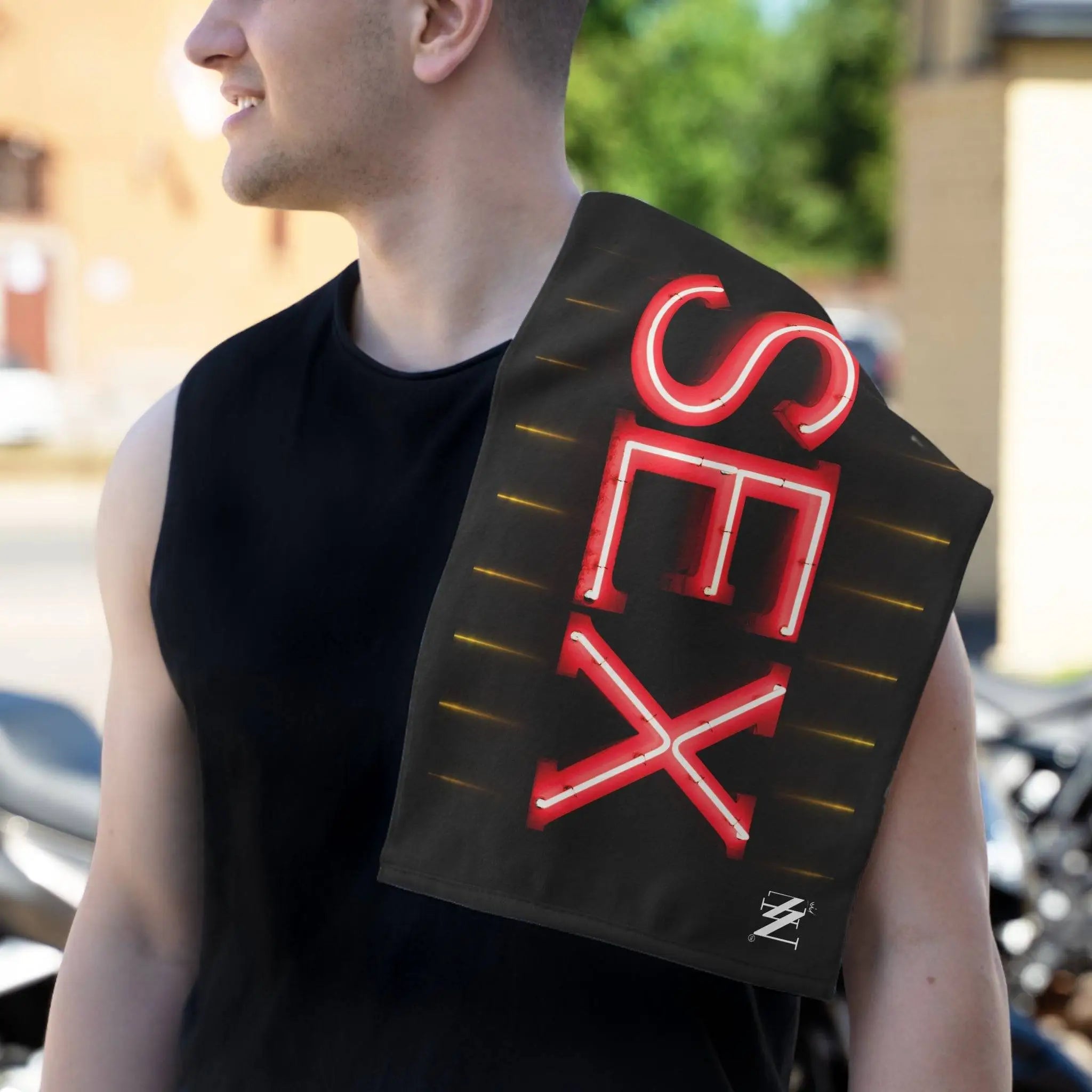 Neon Sex Sign | Mix & Match Soft Fun-Flirty Lovers’ Towels