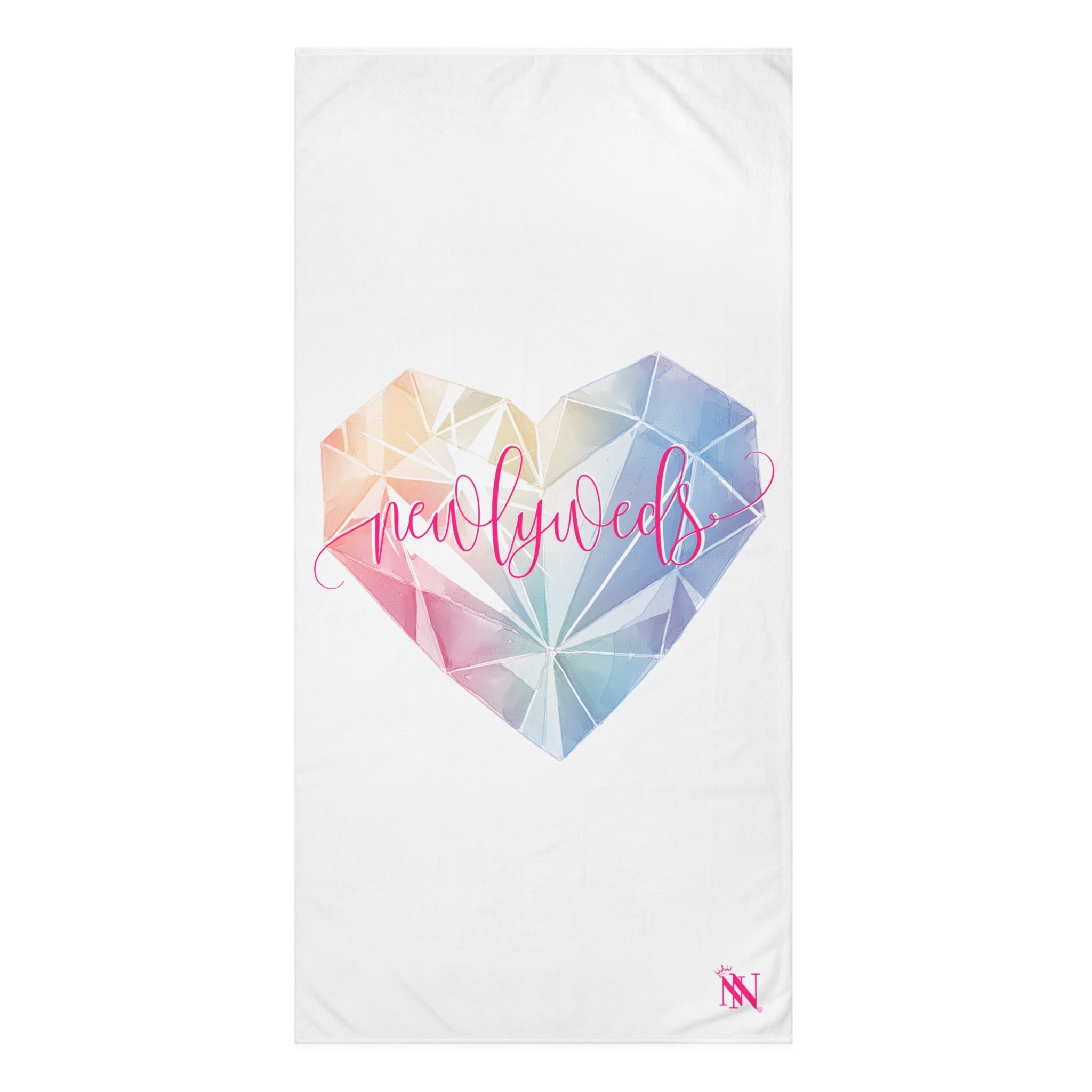 Newlyweds Diamond Heart | Mix & Match Naughty XL Fun-Flirty Lovers’ Towels