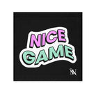 Nice Game Sticker Black | Mix & Match Lils’ Fun-Flirty Lovers’ Towels