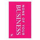 None of Your Business Pink Mix & Match Soft Sex Towels | Flirty Lovers’ Gifts