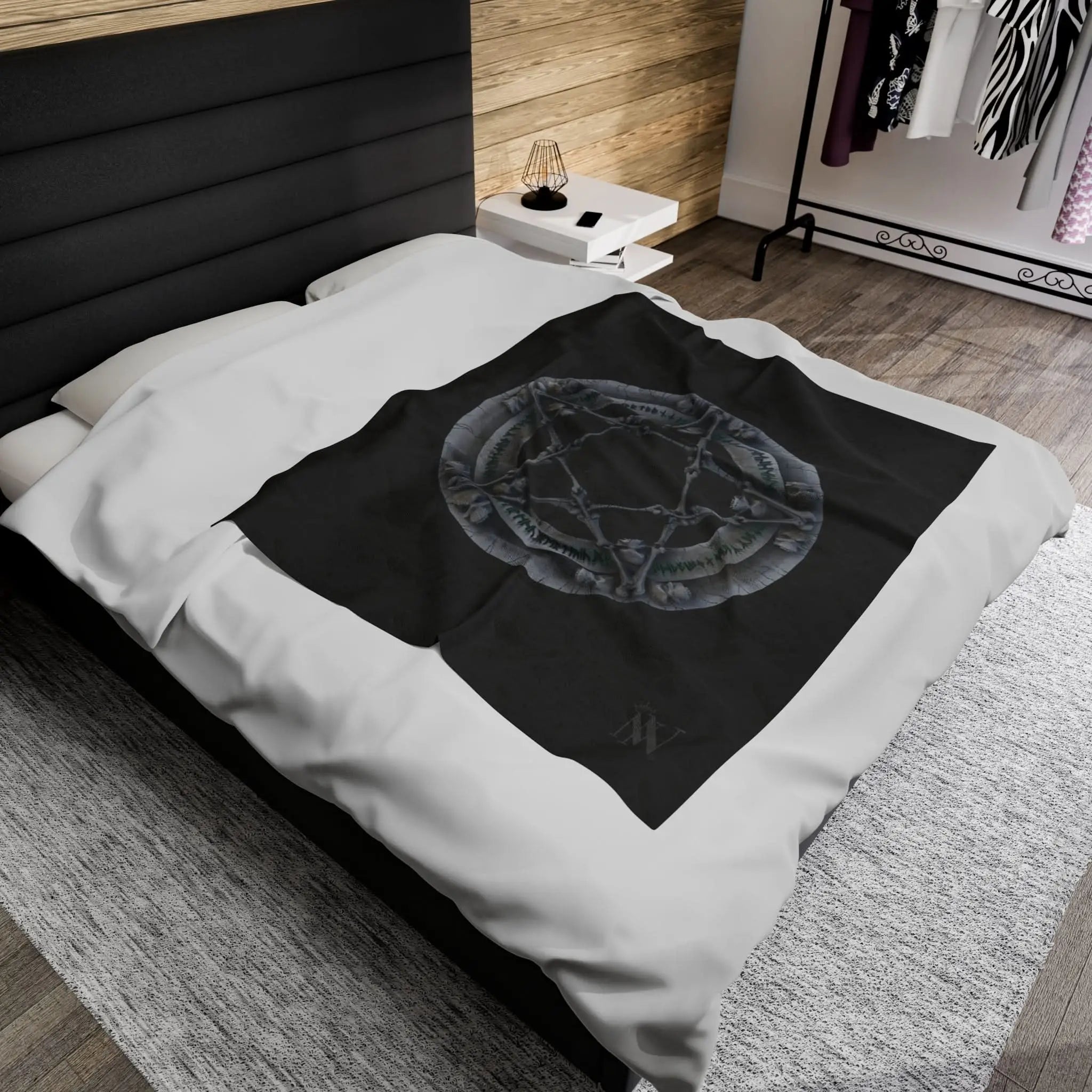 Nordic Skull Pentagram | Mix & Match Fun-Flirty Lovers’ Blankets