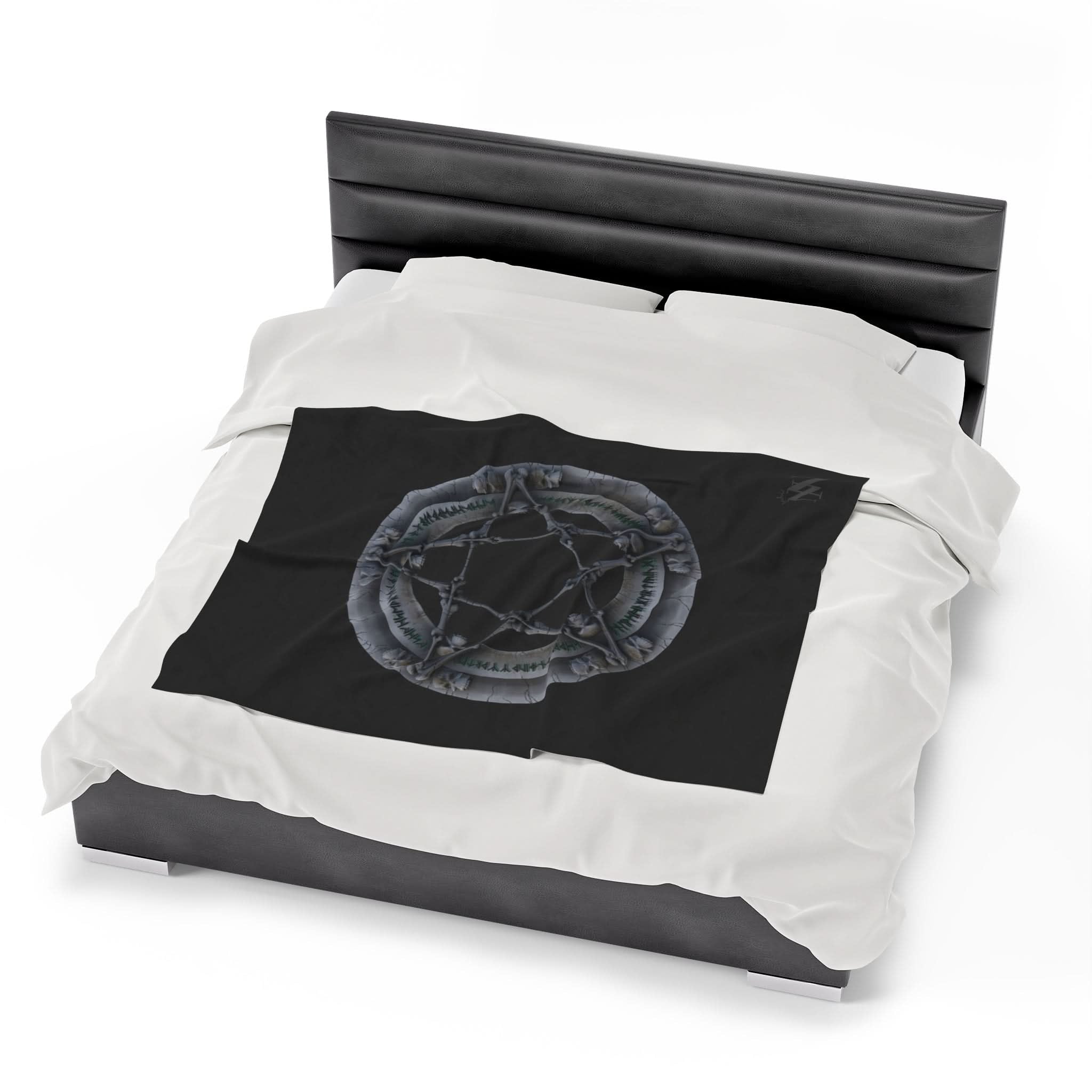 Nordic Skull Pentagram | Mix & Match Fun-Flirty Lovers’ Blankets