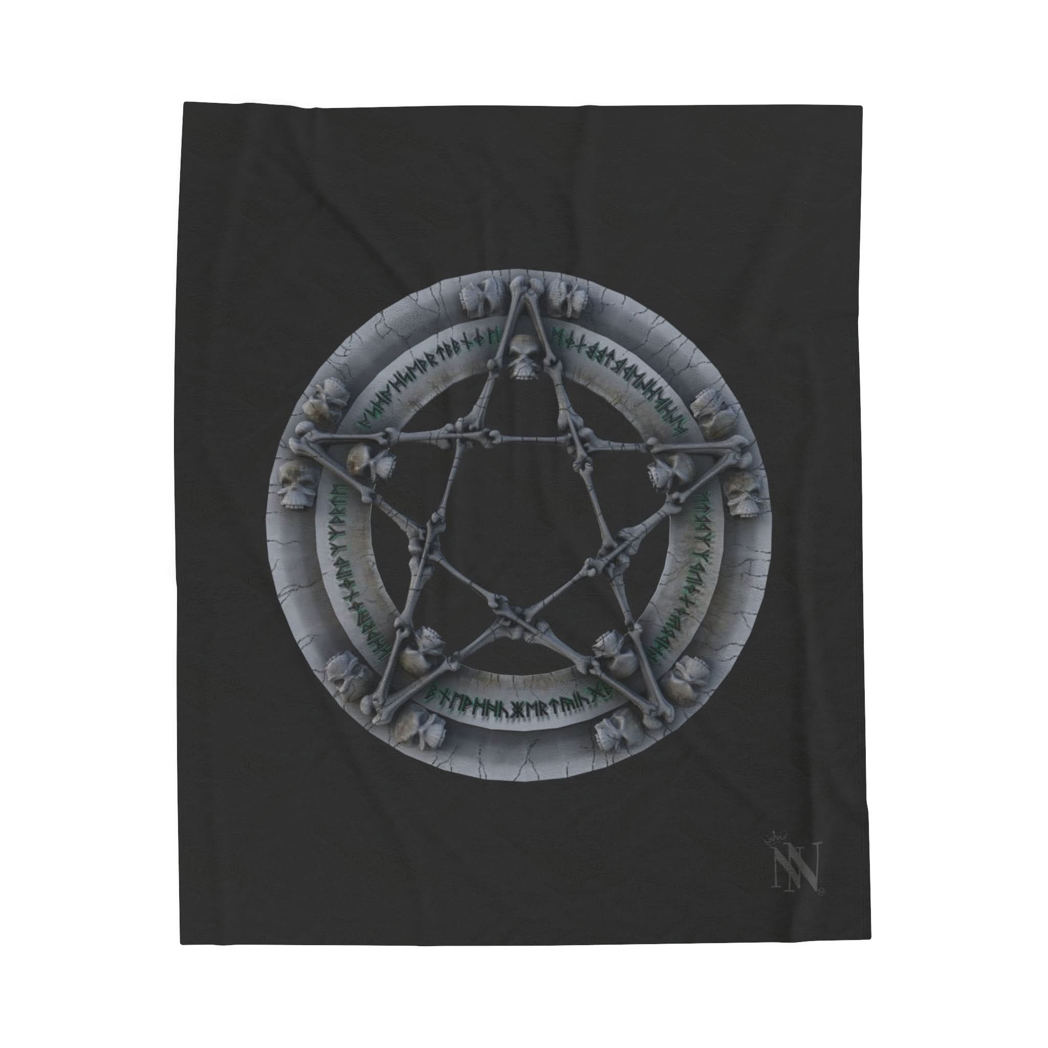 Nordic Skull Pentagram | Mix & Match Fun-Flirty Lovers’ Blankets