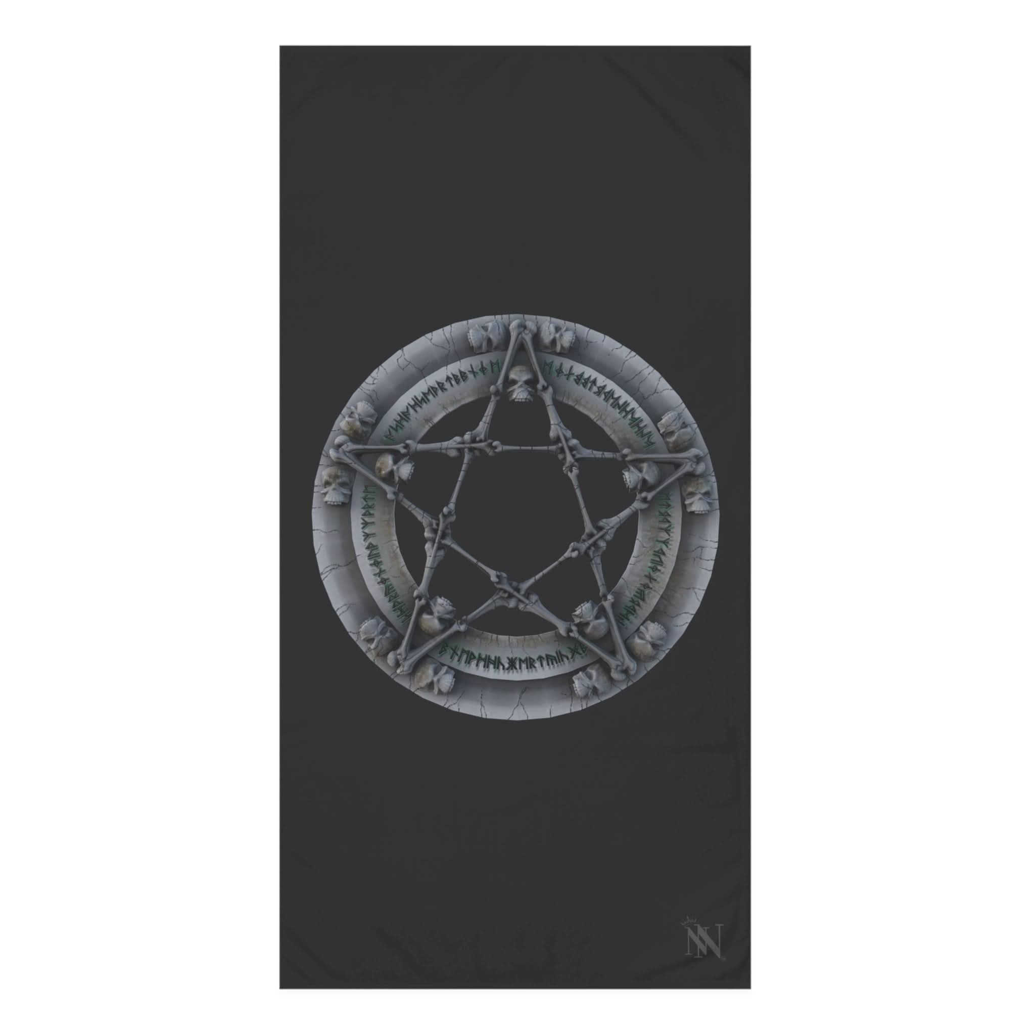 Nordic Skull Pentagram | Mix & Match Naughty XL Fun-Flirty Lovers’ Towels