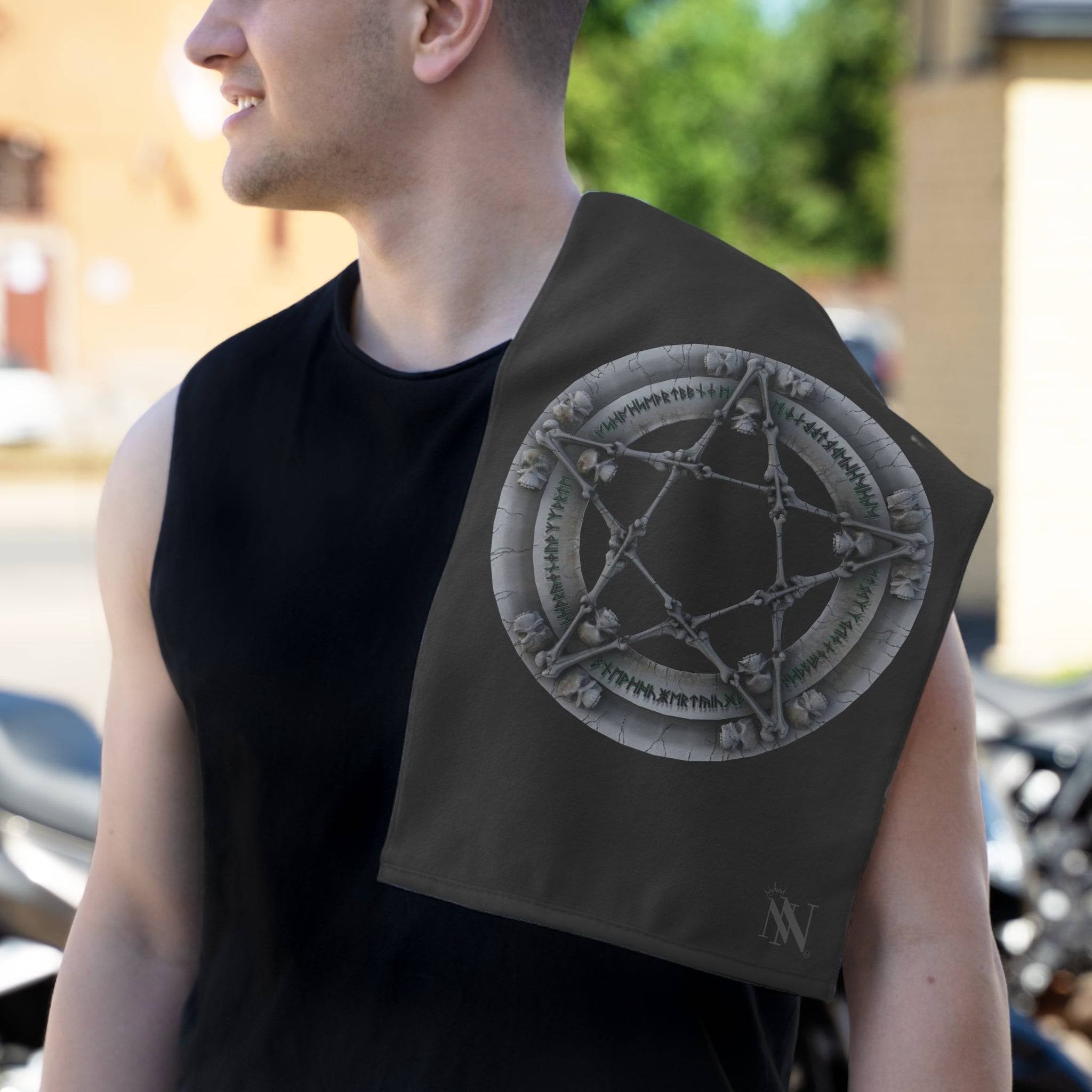 Nordic Skull Pentagram | Mix & Match Soft Fun-Flirty Lovers’ Towels