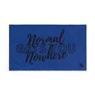 Normal Gets You Nowhere Blue | Mix & Match Original Fun-Flirty Lovers’ Towels