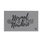 Normal Gets You Nowhere Grey | Mix & Match Original Fun-Flirty Lovers’ Towels