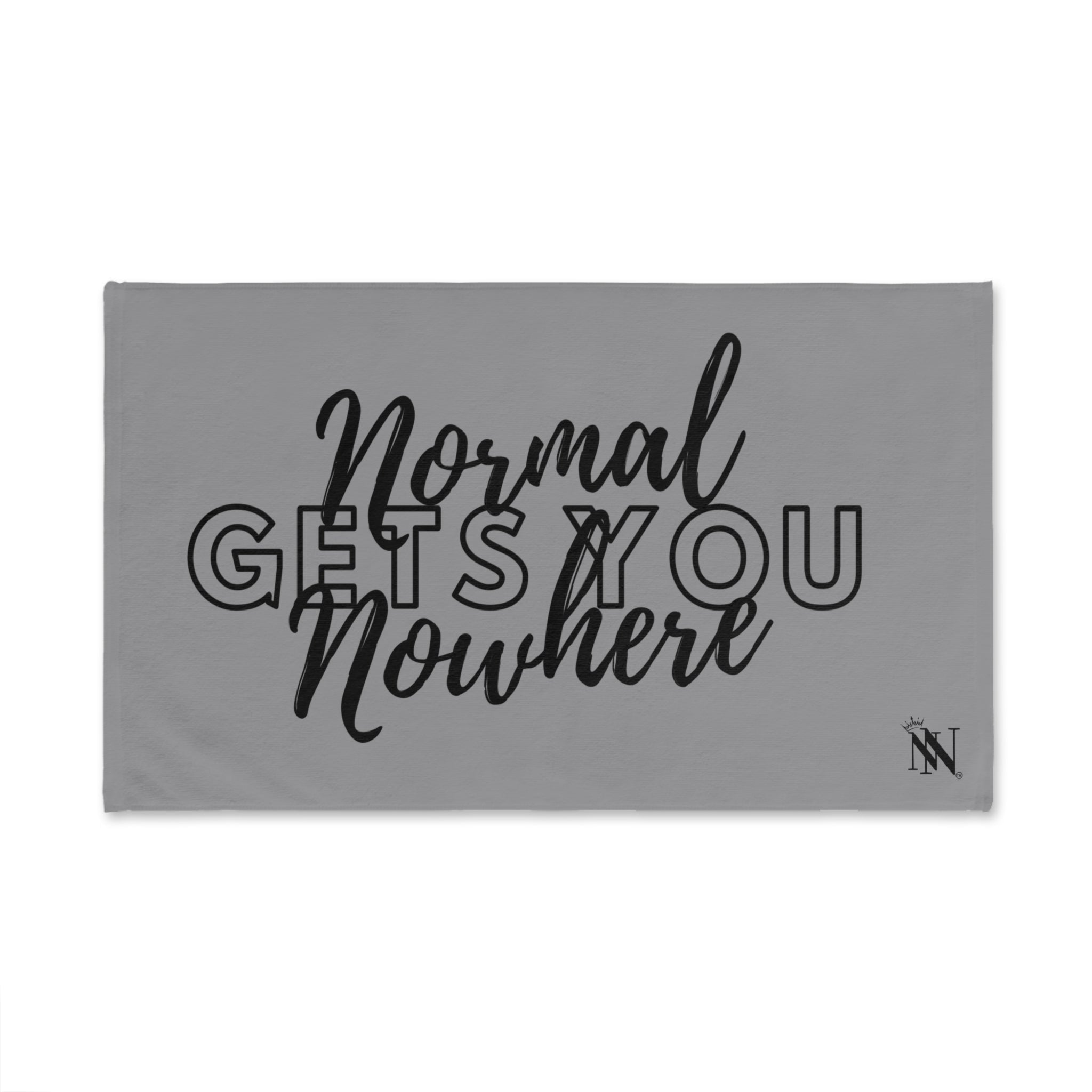 Normal Gets You Nowhere Grey | Mix & Match Original Fun-Flirty Lovers’ Towels