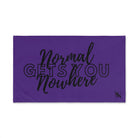 Normal Gets You Nowhere Purple | Mix & Match Original Fun-Flirty Lovers’ Towels