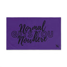 Normal Gets You Nowhere Purple | Mix & Match Original Fun-Flirty Lovers’ Towels