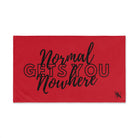 Normal Gets You Nowhere Red | Mix & Match Original Fun-Flirty Lovers’ Towels