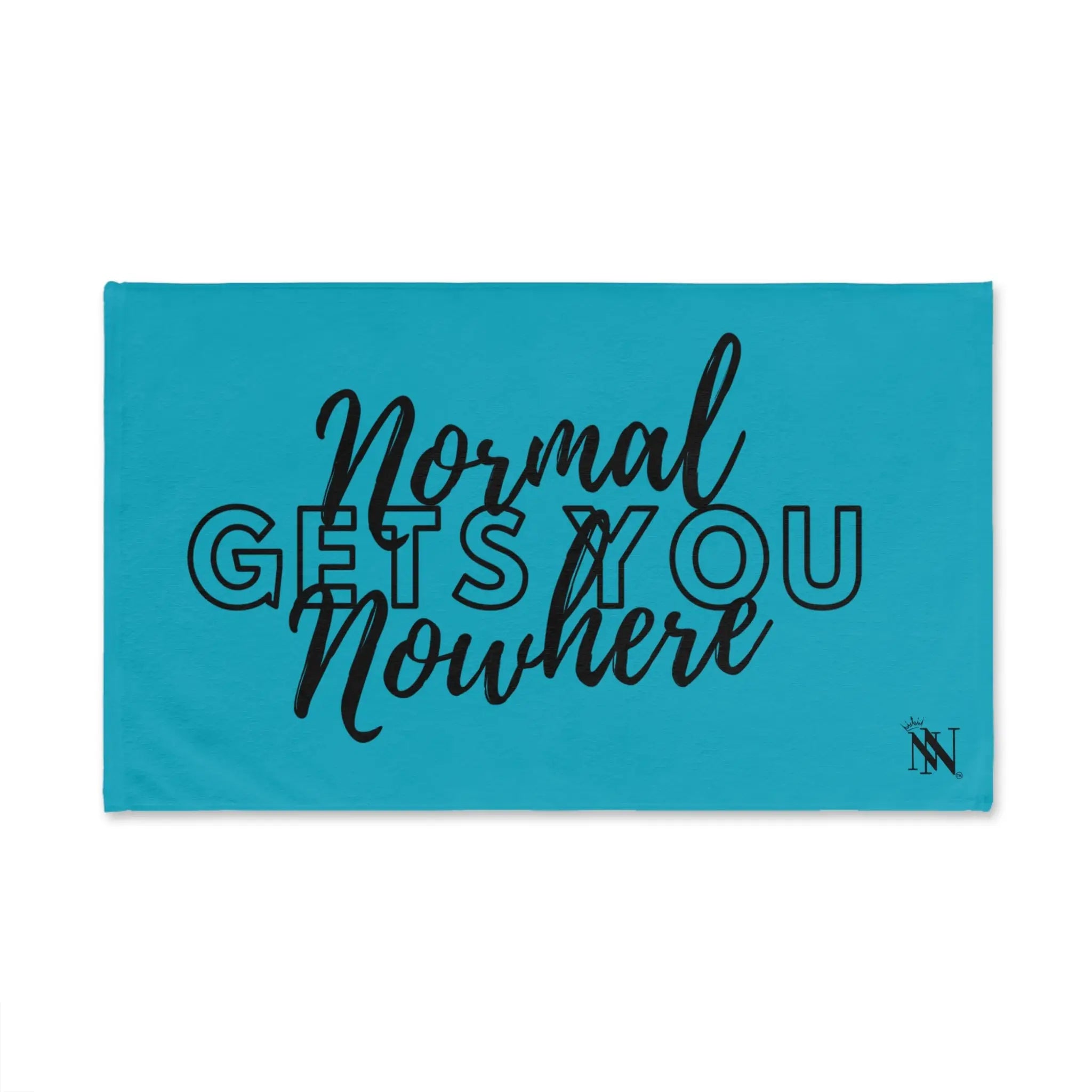 Normal Gets You Nowhere Teal | Mix & Match Original Fun-Flirty Lovers’ Towels