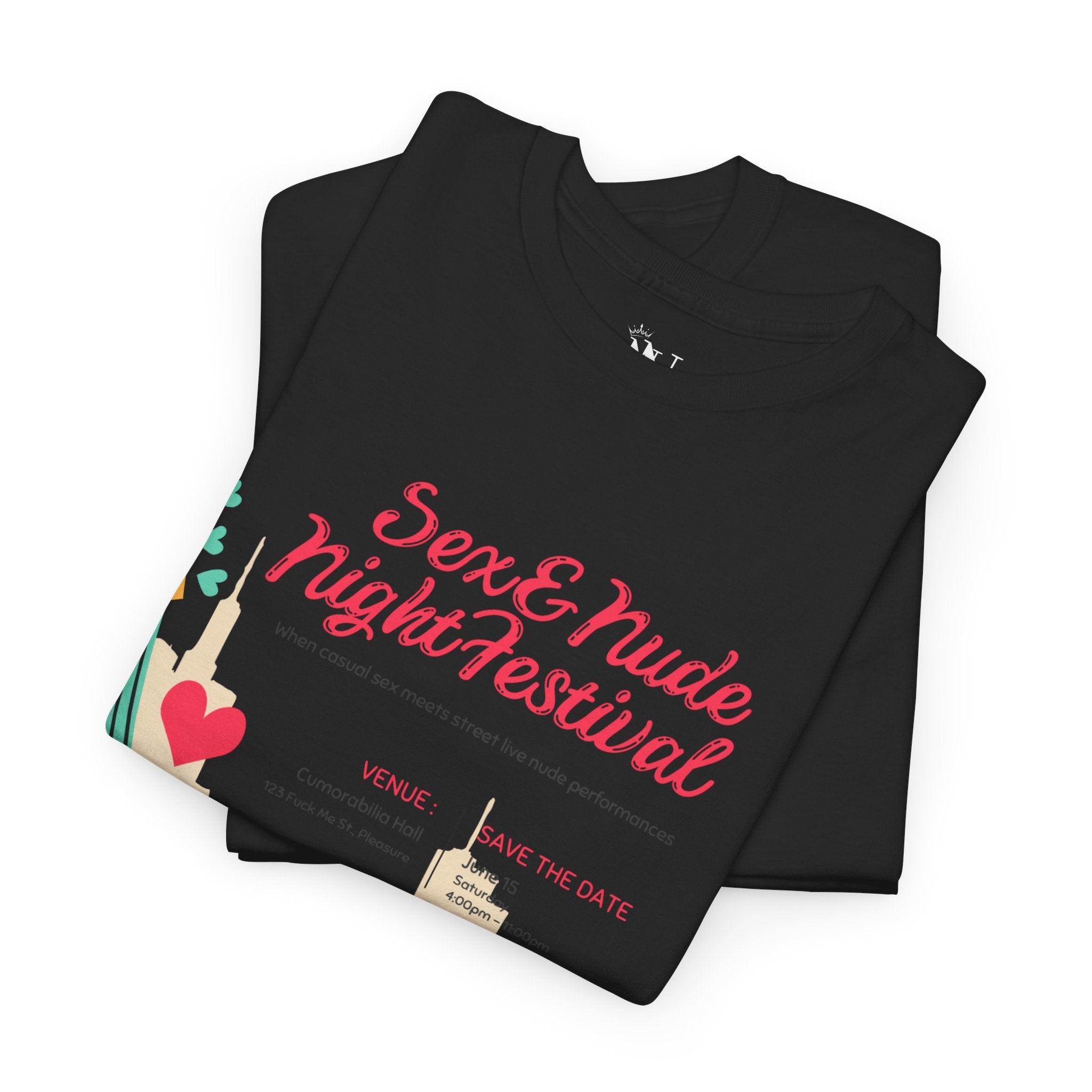 Nude Festival | Mix & Match 100% Cotton Unisex Fun-Flirty Lovers’ Tees