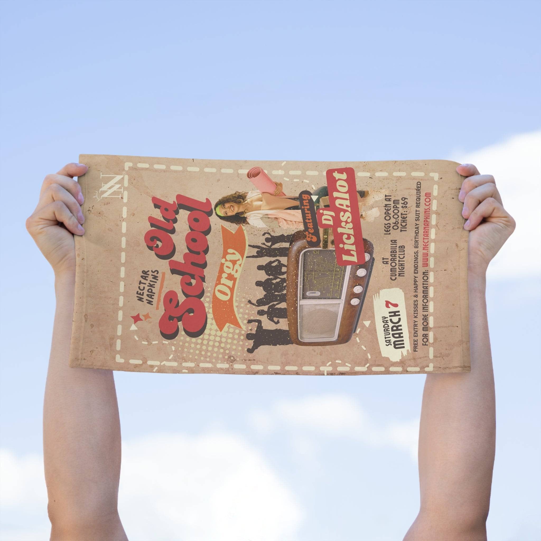 Old School Orgy | Mix & Match Soft Fun-Flirty Lovers’ Towels