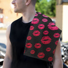 Ombre Kiss Pattern Black | Mix & Match Soft Fun-Flirty Lovers’ Towels