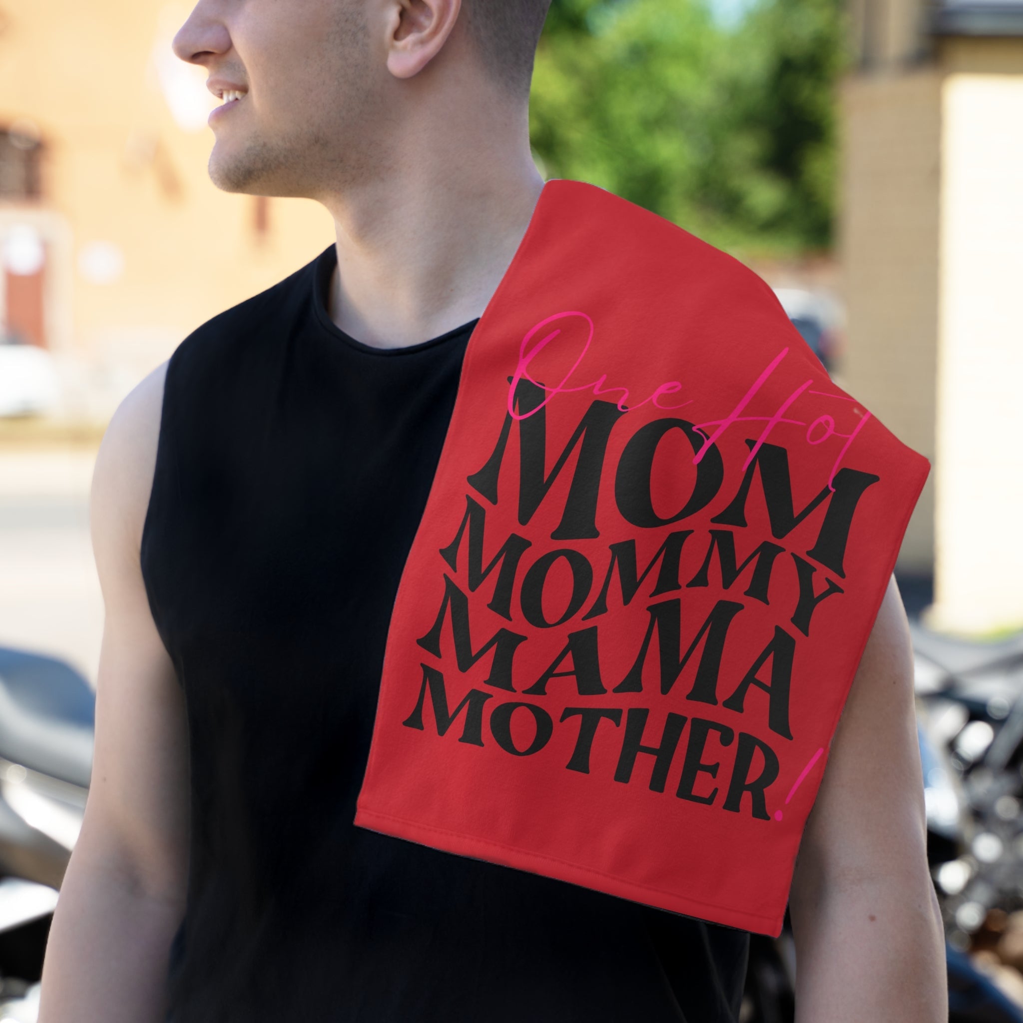 One Hot Mother! Red | Mix & Match Soft Fun-Flirty Lovers’ Towels
