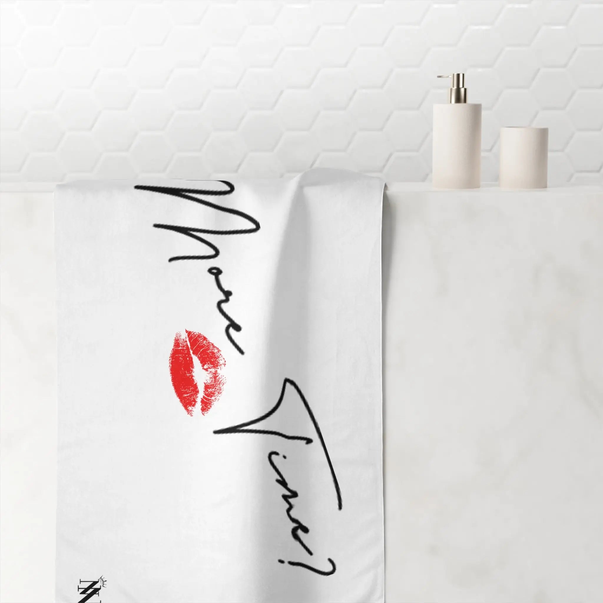 One More Time? Kiss | Mix & Match Naughty XL Fun-Flirty Lovers’ Towels