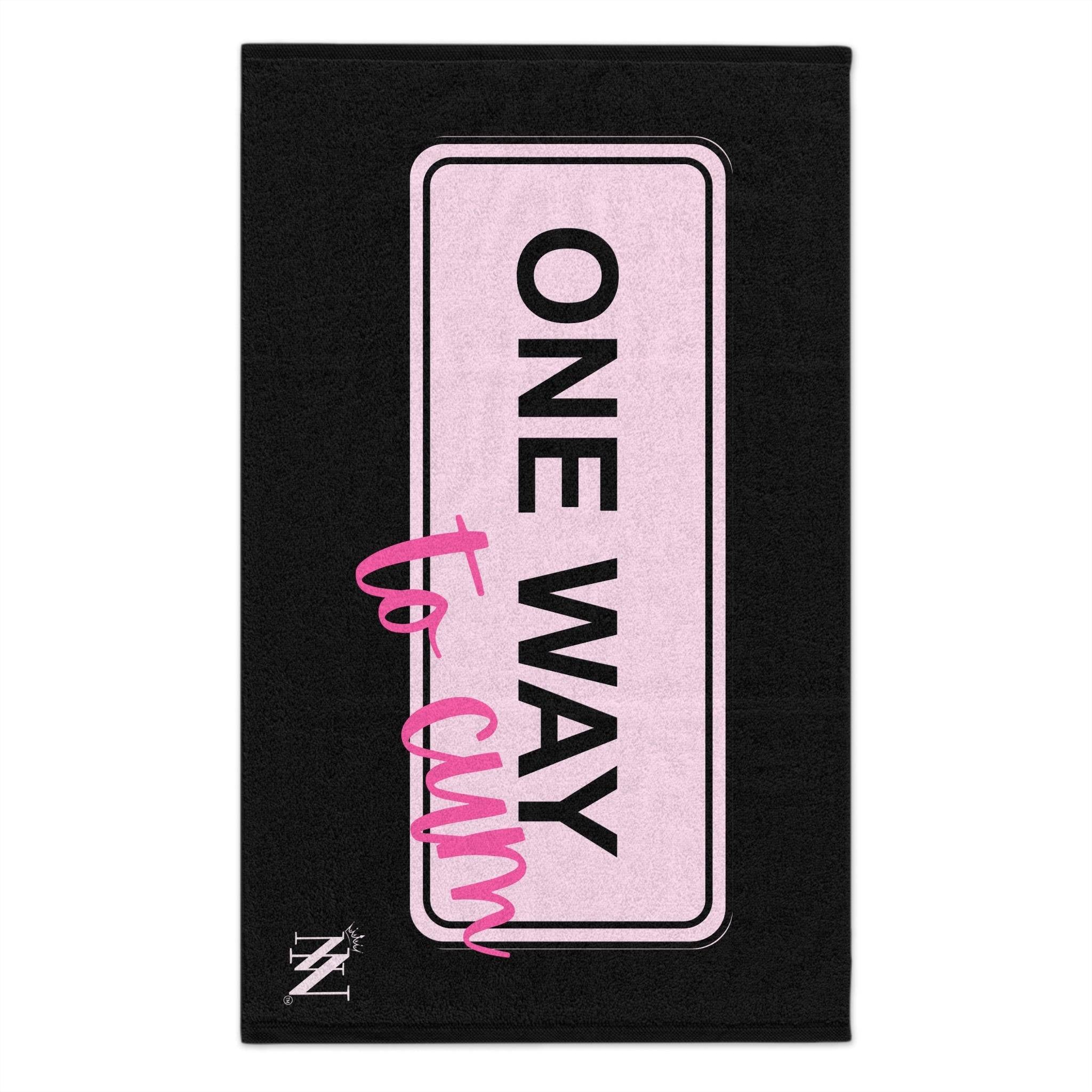 One Way to Cum Black Mix & Match Soft Sex Towels | Flirty Lovers’ Gifts