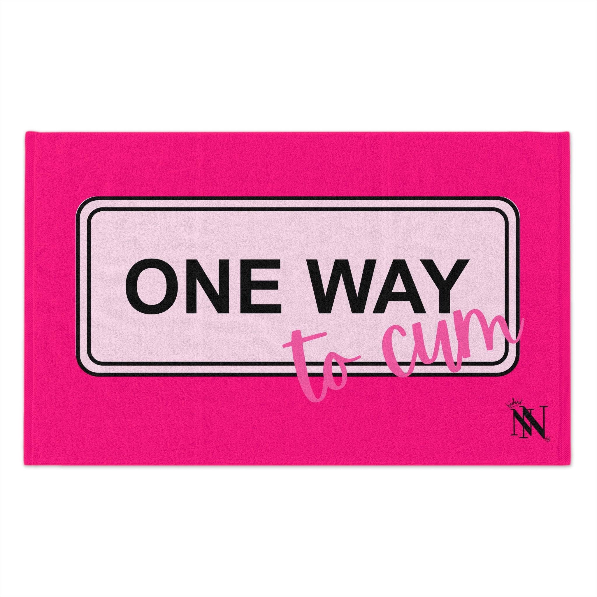 One Way to Cum Pink Mix & Match Soft Sex Towels | Flirty Lovers’ Gifts