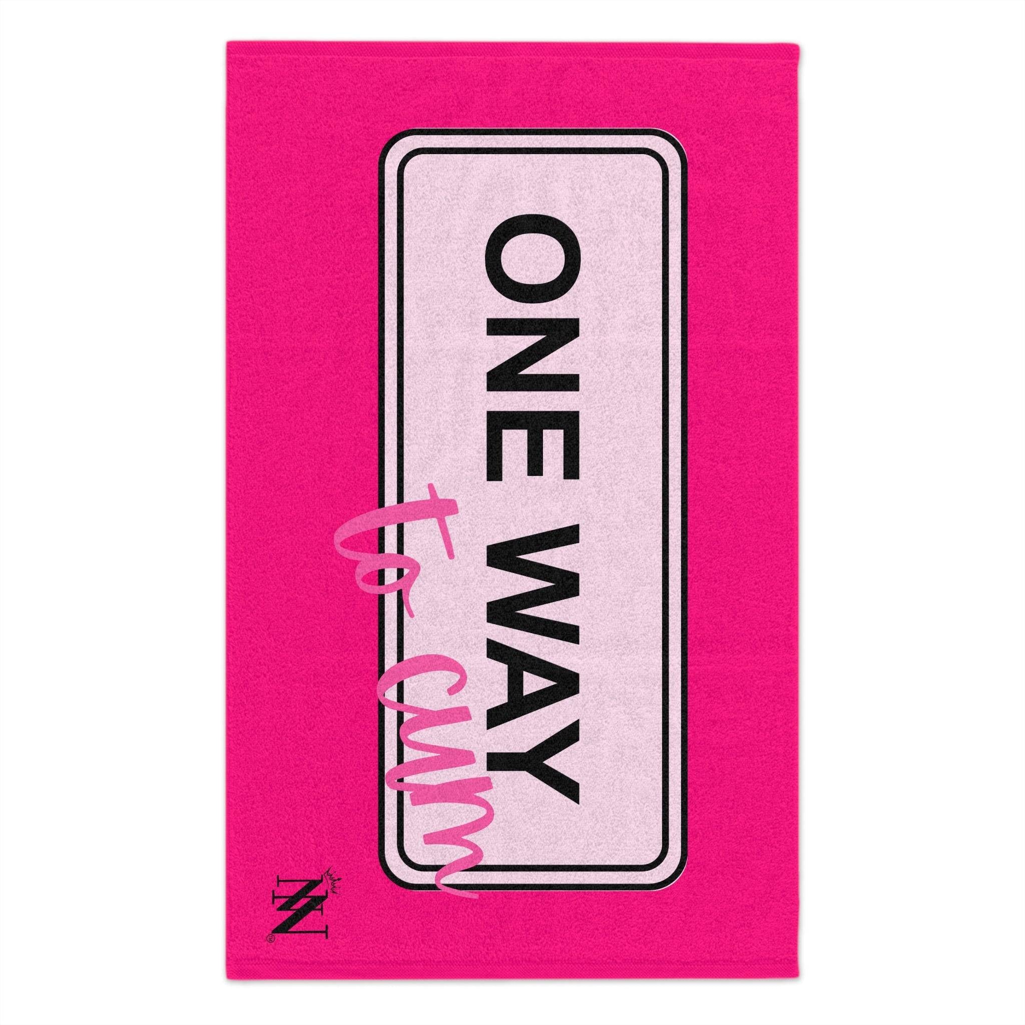 One Way to Cum Pink Mix & Match Soft Sex Towels | Flirty Lovers’ Gifts