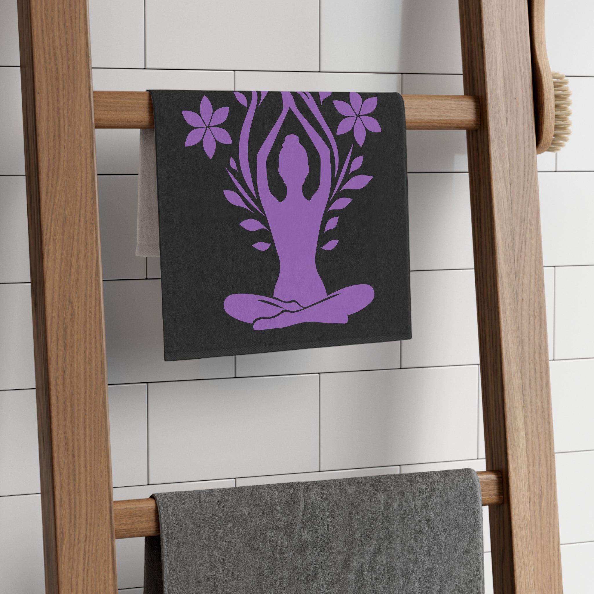 One With Nature Black | Mix & Match Soft Fun-Flirty Lovers’ Towels