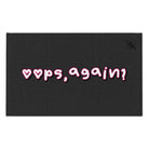 Oops Again? Dark Grey | Mix & Match Soft Fun-Flirty Lovers’ Towels