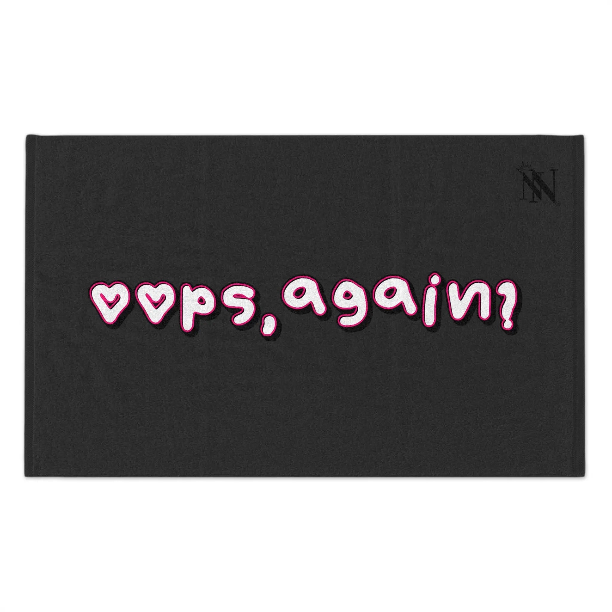 Oops Again? Dark Grey | Mix & Match Soft Fun-Flirty Lovers’ Towels