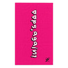 Oops Again? Pink | Mix & Match Soft Fun-Flirty Lovers’ Towels
