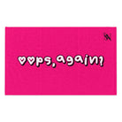 Oops Again? Pink | Mix & Match Soft Fun-Flirty Lovers’ Towels
